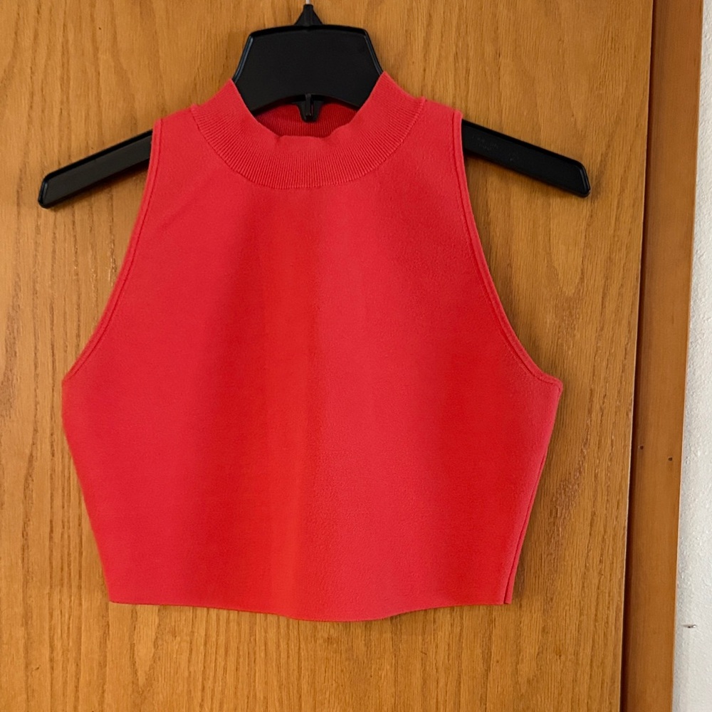 Red Sleeveless Tank Top